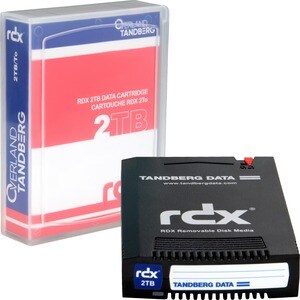 Overland-Tandberg 2TB HDD RDX Media. Bandtyp: RDX, Kapazität ohne Komprimierung: 2000 GB, Produktfarbe: Schwarz. Breite: 8