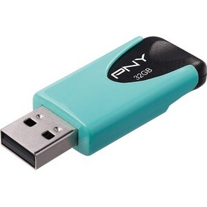 PNY Attaché 4 32 GB USB 2.0 Flash Drive - Pastel Aqua
