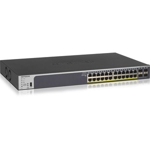 Netgear ProSafe GS728TPv2 24 Ports Manageable Ethernet Switch - 3 Layer Supported - Modular - 4 SFP Slots - Twisted Pair, 
