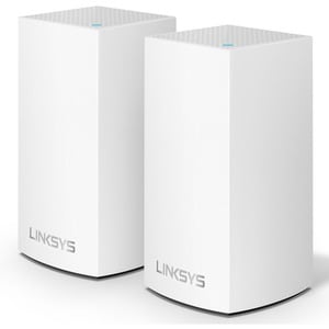 Linksys Velop Intelligent Mesh WiFi System- 2-Pack White (AC1300) - 2.40 GHz ISM Band - 5 GHz UNII Band - 3 x Antenna(3 x 