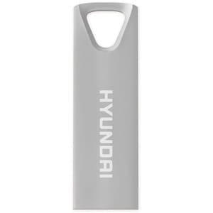 Hyundai Bravo Deluxe 32GB High Speed Fast USB 2.0 Flash Memory Drive Thumb Drive Metal, Silver - Durable, lightweight USB 