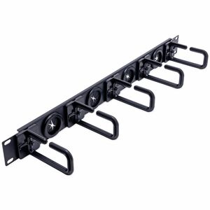 StarTech.com CABLMANAGERH. Typ: Kabelmanagementtafel, Produktfarbe: Schwarz, Rack-Kapazität: 1U. Breite: 44 mm, Tiefe: 483