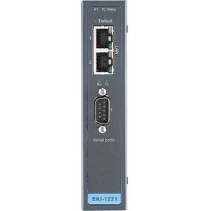 Advantech 1-port Modbus Gateway - Twisted Pair - 2 x Network (RJ-45) - 1 x Serial Port - 10/100Base-TX - Fast Ethernet - R