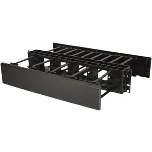 2U DOUBLESIDED HORIZ CABLE MGMNT 5 D RNGS