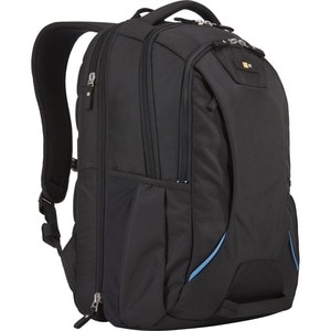 Case Logic BEBP-315 Carrying Case (Backpack) for 15.6" Notebook - Black - Polyester Body - Checkpoint Friendly - Shoulder 