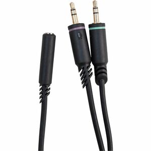 Logitech G 6,50 cm Klinke Audiokabel - Cable for Headset, PC, Audiogerät - Splitterkabel - Schwarz