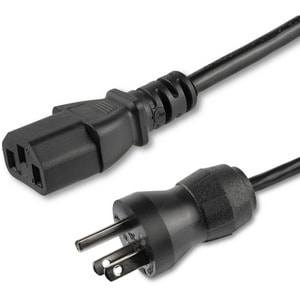 StarTech.com 10ft (3m) Hospital Grade Power Cord, 18AWG, NEMA 5-15P to C13, 10A 125V, Green Dot Medical Power Cable, Monit