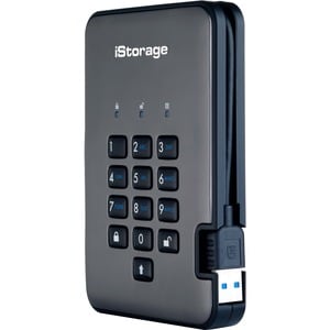 Disque dur Portable iStorage diskAshur PRO2 Durci - 2.5" Externe - 2 To - Conforme aux normes TAA - Client Léger Appareil 
