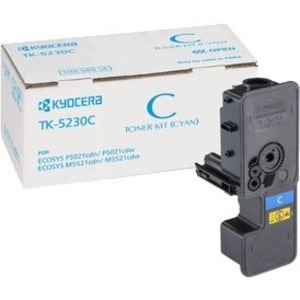 Kyocera TK-5230C Original Laser Toner Cartridge - Cyan Pack - 2200 Pages