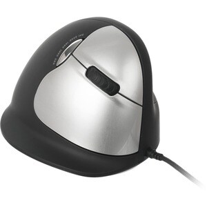 R-Go HE Break ergonomic mouse, vertical mouse with break software, prevents RSI, medium (hand length 165-185mm), right han