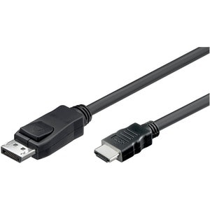 4XEM High Speed DisplayPort to HDMI Adapter Cable - 10 ft DisplayPort/HDMI A/V Cable for Audio/Video Device, TV, Monitor, 