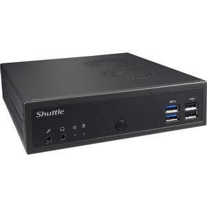 Shuttle XPC slim DH02U5 Desktop Computer - Intel Core i5 7th Gen i5-7200U - 8 GB - 120 GB SSD - Slim PC - Black - Windows 