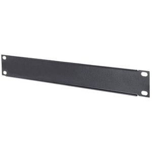10" Blank Panel, 1U Cover for Unused Space in 10" Cabinet, Metal, Black - SPCC - Jet Black - 1U Rack Height - 44.5 mm Heig