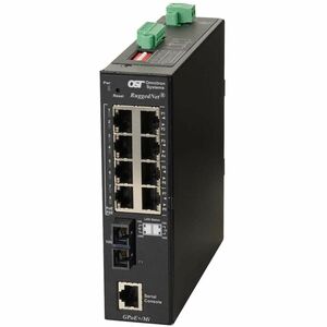 Omnitron Systems RuggedNet GPoE+/Mi Ethernet Switch - 8 Ports - Manageable - Gigabit Ethernet - 10/100/1000Base-T, 1000Bas
