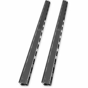 Digitus Kabelführung - Schwarz - 2 Stück Paket - Kabelkanal - 42U Rack Height - Blech