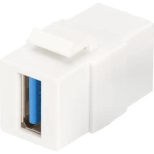 DIGITUS Professional Data Transfer Adapter - 1 - 1 x Type A USB 3.0 USB Female - 1 x Type A USB 3.0 USB Female - White