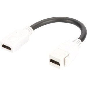 DIGITUS Professional 12 cm HDMI A/V Cable for Audio/Video Device, Faceplate, Patch Panel - 1 - First End: 1 x HDMI 2.0 Dig