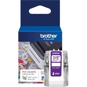 Brother CZ-1001 Multipurpose Label - 9.40 mm Width - Zero Ink (ZINK) - 1