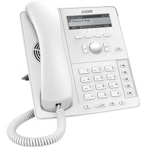 Snom D715 IP-Telefon - Schnurgebunden - Verkabelt/Kabellos - Wi-Fi - Wandmontierbar - Weiß - 4 x Gesamtleitung - VoIP - 2 