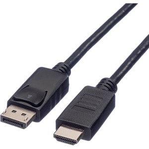 Roline 1,50 m DisplayPort/HDMI AV-Kabel für Audio-/Video-Gerät, HDTV, TV, Grafikkarte - 1 - Zweiter Anschluss: 1 x HDMI Ty