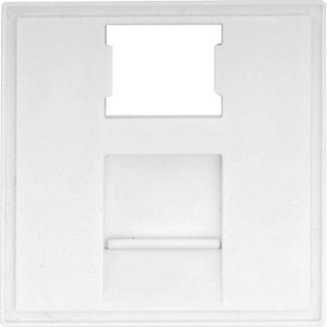 DIGITUS Professional Frontplatte - 2 x Gesamtzahl Buchse(n) - Raucharm, halogenfrei - Weiß - 1