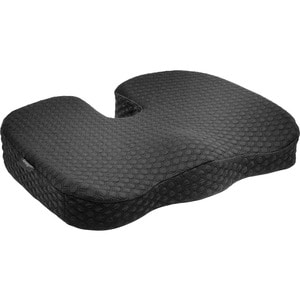 Kensington Premium Seat Cushion - 459.74 mm x 363.22 mm - Gel, Memory Foam Filling - U-shaped - Comfortable, Ergonomic Des