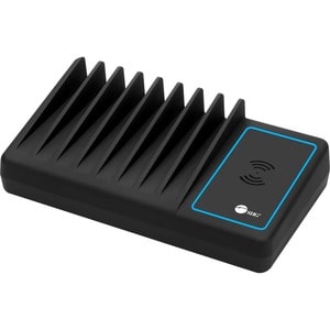 SIIG 10-Port USB-A/C & Wireless Charging Station With Ambient Light Deck - Allows you to power and charge up to 9 USB-A & 