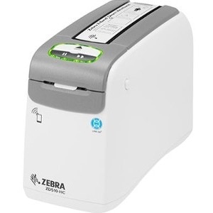 Zebra ZD510-HC Direct Thermal Printer - Monochrome - Portable - Wristband Print - USB - Bluetooth - 21.97" Print Length - 