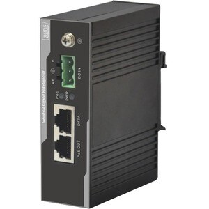 DIGITUS Professional PoE -Injektor - 55 V DC Ausgang - 1 x 10/100/1000TX Eingangsport(s) - 1 x 10/100/1000TX Ausgangsport(