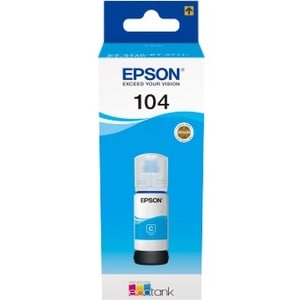 Epson EcoTank 104 Ink Refill Kit - Cyan - Inkjet - 7500 Pages - 70 mL - Standard Yield - 1