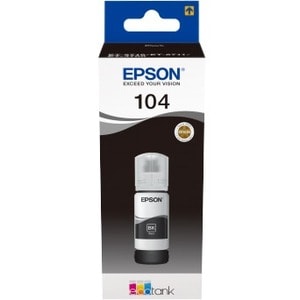 Epson EcoTank 104 Ink Refill Kit - Black - Inkjet - 4500 Pages - 70 mL - Standard Yield - 1