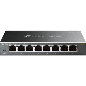 TP-Link TL-SG108S 8 Ports Ethernet Switch - 2 Layer Supported - Twisted Pair - Desktop, Wall Mountable