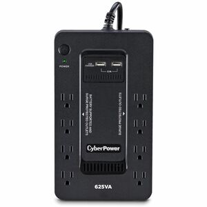 CyberPower ST625U Standby UPS Systems - 625VA/360W, 120 VAC, NEMA 5-15P, Compact, 8 Outlets, PowerPanel® Personal, $100000