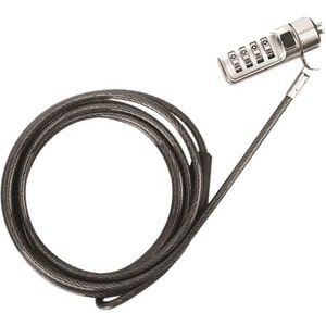 Dell Cable Lock For Notebook, Computer - 1.98 m Cable - Resettable - 4-digit - Combination Lock - Galvanized Steel - For N