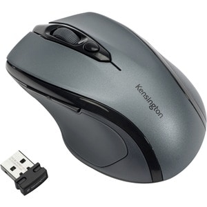 Kensington Pro Fit Mid-Size Wireless Mouse - Graphite Gray - Optical - Wireless - Radio Frequency - 2.40 GHz - Graphite Gr