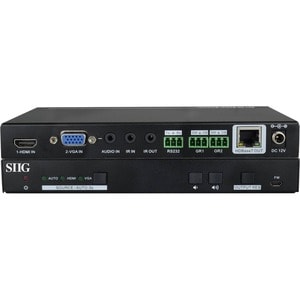 SIIG HDMI/VGA 2x1 HDBaseT 4K Scaler Switcher - CAT5e/6 - 70 Meters