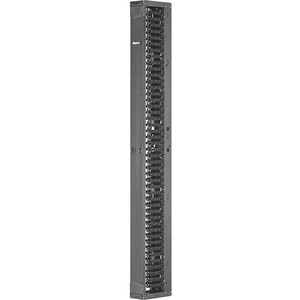 Panduit PR2VFD08 Single Sided Manager - Cable Manager - Black - 1 Pack - 45U Rack Height - Steel, Acrylonitrile Butadiene 