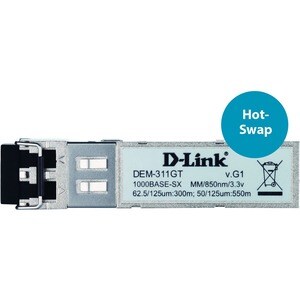 D-Link GBIC - 1 x LC 1000Base-SX - 550 m Maximum Distance