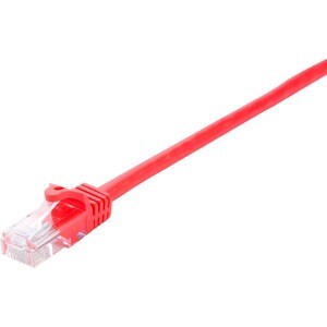 V7 V7CAT6UTP-02M-RED-1E 2,01 m Kategorie 6 Netzwerkkabel - Cable for Modem, Router, Hub, Patchfeld, Wandscheibe, PC, Netzw