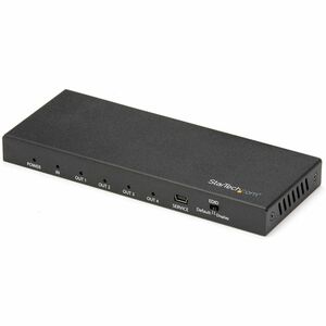 StarTech.com ST124HD202. Video Porttyp: HDMI, Video out: 4x HDMI. Maximale Auflösung: 3840 x 2160 Pixel, Produktfarbe: Sch