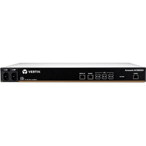 VERTIV ACS ACS8008MDAC-404 Device Server - 1 GB - DDR3 SDRAM - Verdrilltes, Glasfaserleitung - 2 x Netzwerk (RJ-45) - 8 x 