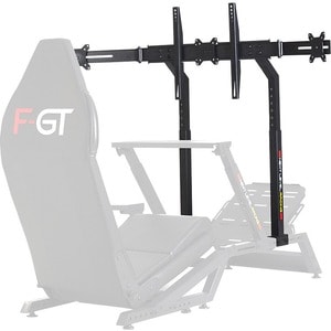 Next Level Racing Simulator Cockpit Mount for Monitor - Matte Black - Height Adjustable - 3 Display(s) Supported - 68.6 cm