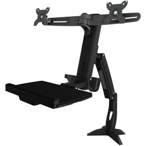 Amer Mounts Clamp Mount for Flat Panel Display, Keyboard, Scanner - 2 Display(s) Supported - 61 cm (24") Screen Support - 