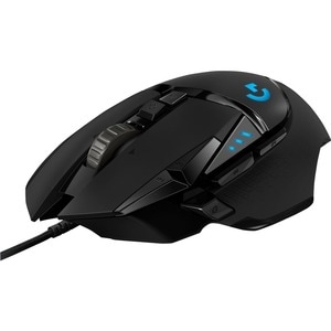 Logitech HERO G502 Gaming Mouse - USB - Optical - 11 Button(s) - Black - Cable - 16000 dpi - Scroll Wheel - Right-handed