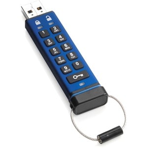 iStorage datAshur PRO 64 GB | Secure Flash Drive | FIPS 140-2 Level 3 Certified | Password protected | Dust/Water Resistan