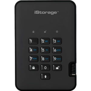 iStorage diskAshur2 HDD 2 TB | Secure Portable Hard Drive | Password Protected | Dust/Water-Resistant | Hardware Encryptio