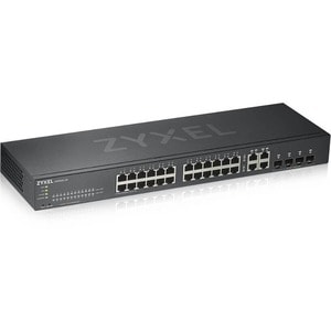 ZYXEL GS1920 GS1920-24V2 24 Ports Manageable Ethernet Switch - 4 Layer Supported - Modular - 4 SFP Slots - Twisted Pair, O