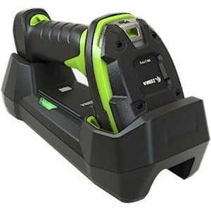 Zebra LI3678-ER Handheld Barcode Scanner Kit - Wireless Connectivity - 1D - Imager - USB - Industrial Green