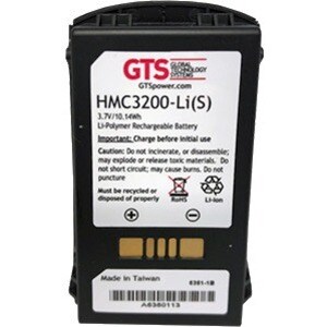 GTS HMC3200-LI(S) Battery - For Mobile Computer - Battery Rechargeable - 3.7 V DC - 2740 mAh