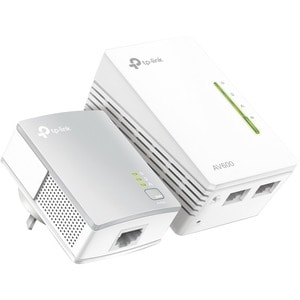 Adattatore Powerline Network - TP-Link TL-WPA4221 KIT - 2 x Rete (RJ-45) - 600 Mbit/s Powerline - 300 m Supporto a distanz
